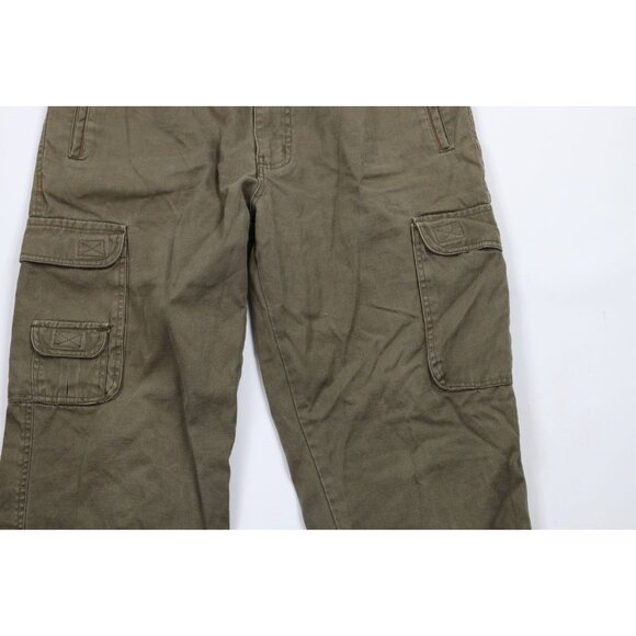 Vintage 90s Streetwear Mens 34x34 Faded Pleated Military Surplus Cargo Pants - Picture 3 of 12